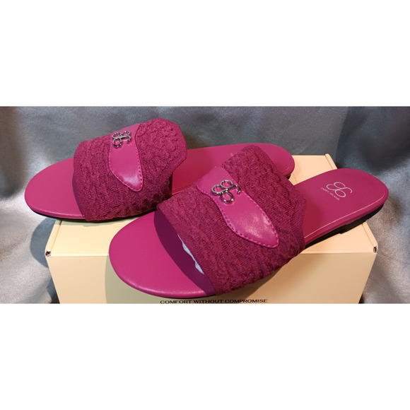 Cosy Island Shoes - Cosy Island Hot Pink Slide Sandals 8 NIB Comfort Slip-On Summer Shoes